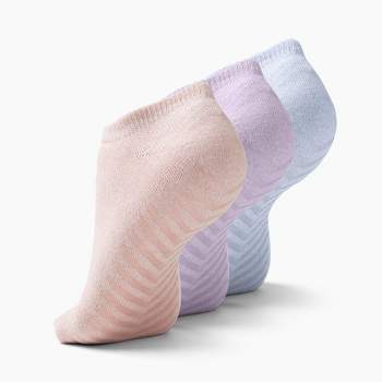 Gripjoy Women's Low Cut Socks with Grips (Pack of 3)