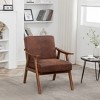 NicBex Microfiber Accent Chair,Upholstered Living Room Chairs with Mid-Height Backrest,Mid-Century Armchair,Accent Chairs for Living Room - 2 of 4