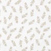 No. 918 1pc 52"x14" Hawthorne Leaf Print Crushed Sheer Voile Kitchen Curtain Valance Taupe - 3 of 4