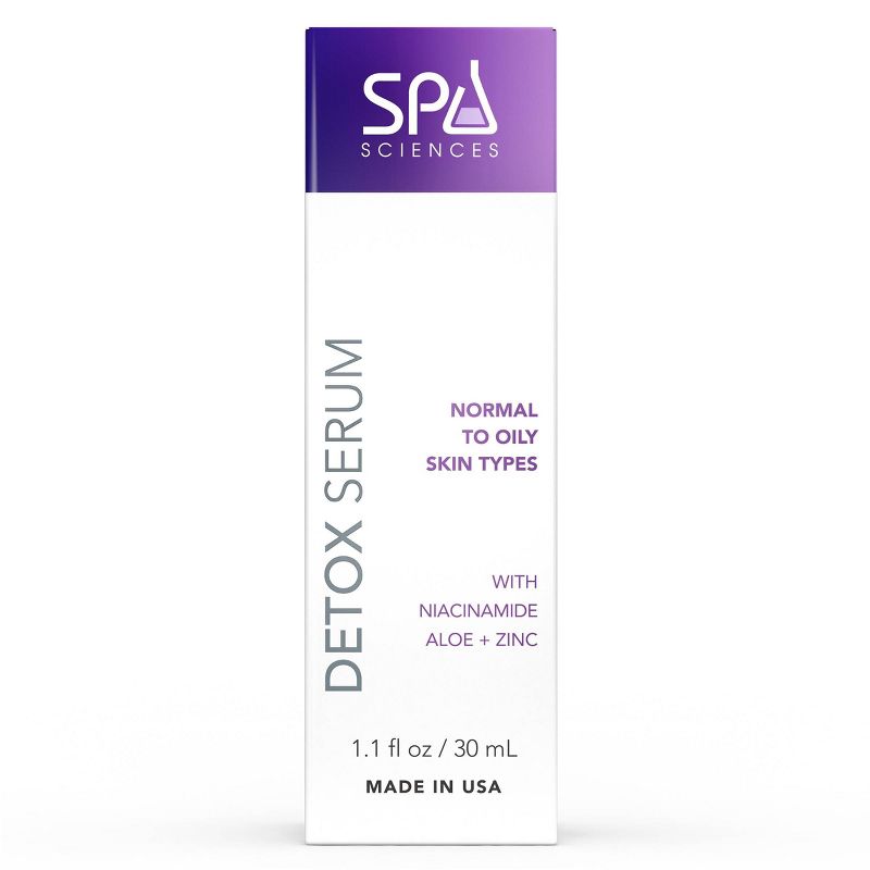 Spa Sciences Detox Serum Decongesting Facial Serum - 1.1 fl oz, 3 of 10