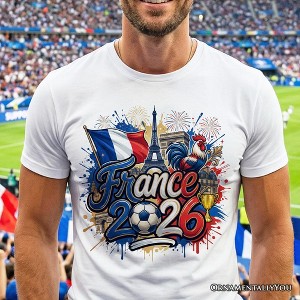 France 2026 Soccer Cup Global Championship T-Shirt, Fans Football