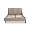Sandy Wilson Home Aspen Vertical Tufted Headboard Platform Bed Set, Queen - 2 of 4