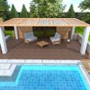 Vynxaria 44 Pieces of 12 Inch Red Brown Interlocking Tiles, Ideal for Porch, Pool, Balcony, Backyard, Courtyard - 3 of 4
