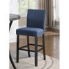 Fabric Upholstered Bar Stools Set of 2 with Nailhead Trim and Sturdy Hardwood Frame for Kitchen or Dining Area - 2 of 4