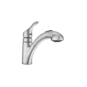 Moen Renzo One Handle Stainless Steel Pull-Out Kitchen Faucet - 1 of 1