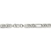 Black Bow Jewelry Mens 6.5mm Sterling Silver Solid Figaro Anchor Chain Bracelet - image 3 of 4