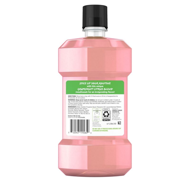 Listerine Zero Alcohol Mouthwash - Grapefruit Rose Limited Edition Flavor - 16.9 fl oz, 3 of 10