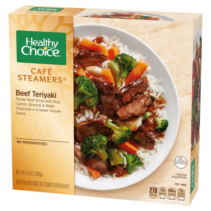 Healthy Choice Caf&#233; Steamers Frozen Beef Teriyaki - 9.5oz, 4 of 5