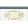 Linum Home Textiles 100% Turkish Cotton MONICA Gold Thread 2PC Embellished Bath Towel Set - 3 of 3