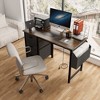 Office desk with power outlet,3drawers and Side Pocket - 3 of 4