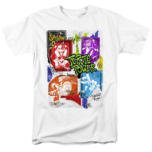 Men's Tales Of the Teenage Mutant Ninja Turtles Lino Posters T-Shirt - 1 of 4