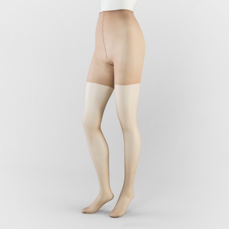 Hanes Premium Women's Sheer High Waist Shaping Pantyhose, 2 of 5