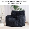 Soft Fluffy Corduroy Fabric Bean Bag Chair,Modern Bean Bag Chair,Bean Bag Chair For Bedroom-Cuddlewood - 3 of 4