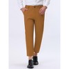 Lars Amadeus Men's Cropped Dress Business Pants Straight Fit Flat Front Suit Trousers - 2 of 4