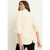 June + Vie by Roaman's Women's Plus Size Sequin Blazer - 3 of 4