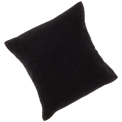 Juvale 12-Pack Black Velvet Bracelet Pillow for Jewelry Display (3 x 3 x 1.5 inches)