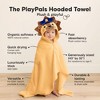 KeaBabies PlayPals Baby Towels with Hood for Girls, Boys, 100% Organic Soft Cotton Hooded Bath Towels for Newborn, Kids - 3 of 4