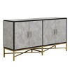 62" Modern Sideboard,Accent Cabinet with Metal Frame and Cross-Leg Base for Living Room,Entryway,Home Office-Baofuwish - 3 of 4