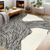 Washable Rugs, Modern Abstract Print Pattern Non Slip Floor Carpet, for Living Room Bedroom Dining Room - 2 of 4