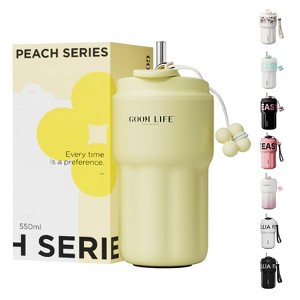 18 oz Spill Proof Coffee Mug with Rotary Lock Lid - Stainless Steel Insulated Tumbler for Commute, Office - 1 of 4
