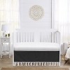 Sweet Jojo Designs Boy or Girl Gender Neutral Unisex Baby Crib Bed Skirt Bohemian Fringe Black and White - 2 of 3