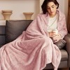 Aoibox Plush Fuzzy Fleece Throw Blanket, Super Soft & Warm Fluffy Blanket for Couch or Bed, All Season Use in Stylish Solid Colors - 3 of 4