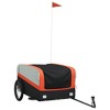 vidaXL Bike Trailer Black and Orange 99.2 lb Iron 137 x 69 x 59 cm - 2 of 4