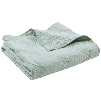 Linen Front/Cotton Back Quilted Throw - Levtex Home