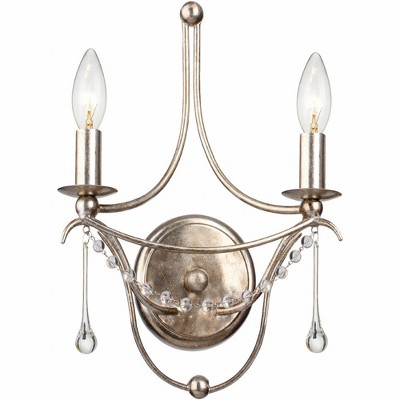 Crystorama Lighting Metro 2 - Light Sconce in  Antique Silver