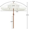 Yaheetech 7.5ft Patio Umbrella with Outdoor Crank Operating Umbrella - 3 of 4