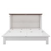 PAGED Bed with Outlets, Solid Pine Murphy Bed Chest with Large Storage Drawer and Wood Frame, No Box Spring Required - 3 of 4