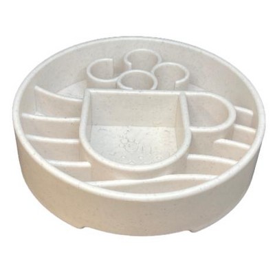 Java Mocha Speckle Slow Feeder Dog Bowl