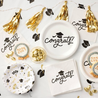 10ct Graduation Dinner Plates - Spritz&#8482;