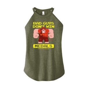 Women's - Disney - Bad Guys Don’t Win Medals Graphic High Neck Tank - 1 of 2