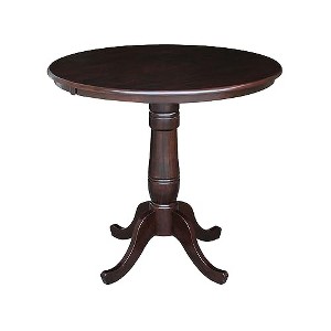 International Concepts 36" Round Top Pedestal Table - 34.9"H - 1 of 4