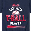 Boys' - Instant Message - Dad's Favorite T-Ball Player Short Sleeve Graphic T-Shirt - 2 of 4