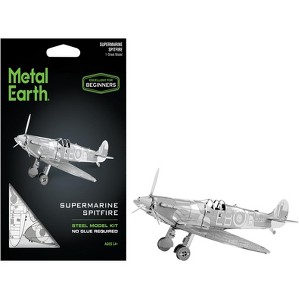 Model Kit Supermarine Spitfire Fighter Aircraft "Royal Air Force" (Easy Difficulty) Steel Model by Metal Earth - 1 of 4