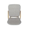 Christopher Knight Home Arthur 2pk Outdoor Aluminum French Cafe Chairs - Gray/Bamboo - 4 of 4