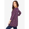 Jessica London Women's Plus Size Stretch Knit Swing Tunic - 4 of 4