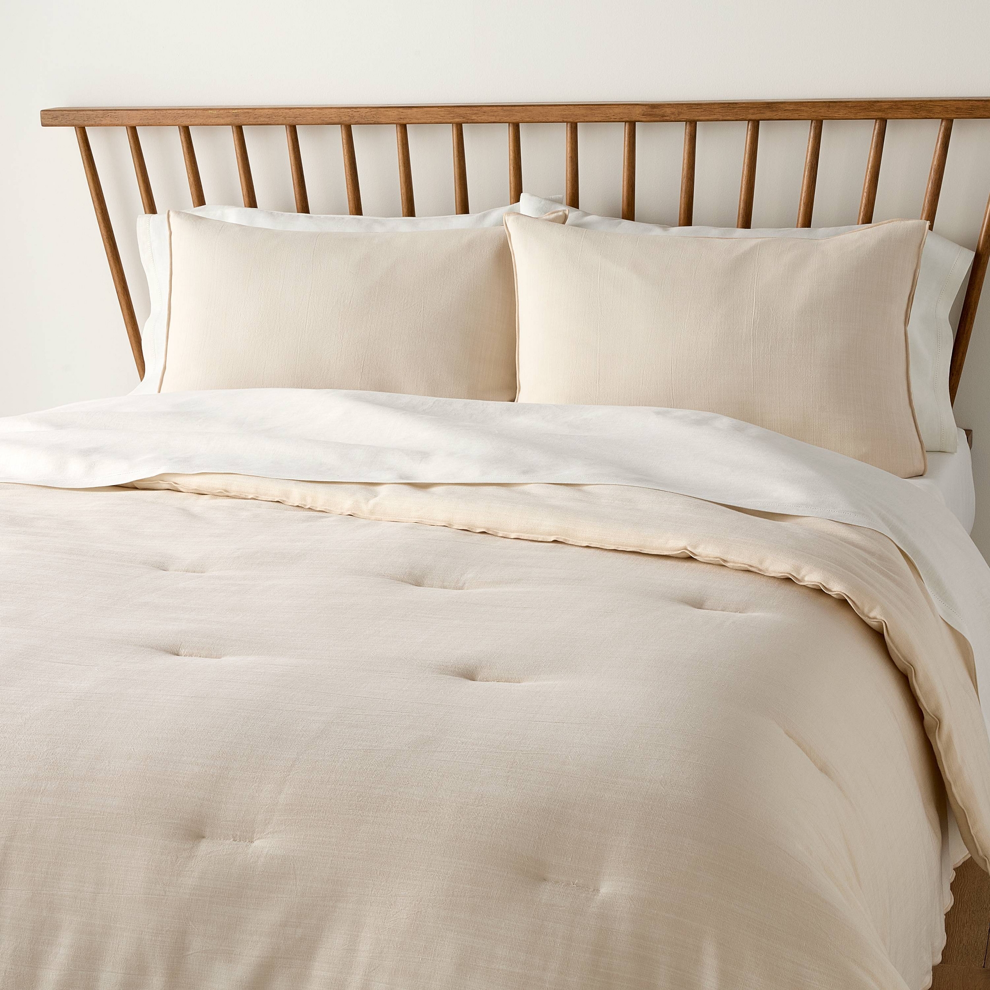 3pc Full/Queen Comforter Set Tan - Hearth & Hand™ with Magnolia
