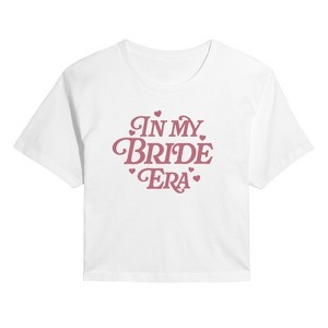 Women's - Instant Message - In My Bride Era Cropped Graphic T-Shirt - 1 of 4