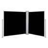 vidaXL Retractable Side Awning Black 47.2 in.x236.2 in. - 2 of 4