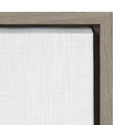 Gray Framed Unicorn Print on Canvas, 18" x 24"