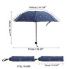Unique Bargains Portable Umbrella Floral Print Manual Retractable - 2 of 4