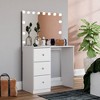 Elvira Lighted Makeup Vanity - Boahaus - 3 of 4