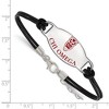 Black Bow Jewelry Sterling Silver Chi Omega Greek Life Strand Bracelet 7 Inch - 2 of 3