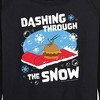 Women's - SpongeBob SquarePants - Dashing Through The Snow Lightweight French Terry Wide Neck Long Sleeve Shirt - 2 of 4