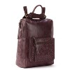 The Sak Women's Loyola Leather Convertible Backpack, Black, One Size US - 2 of 3