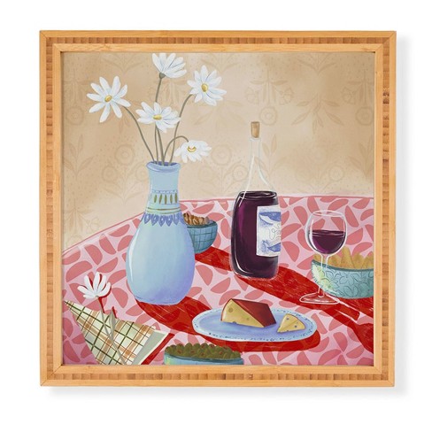 Deny Designs LouBruzzoni Dinner Still Life Framed Wall Art Bamboo - image 1 of 2