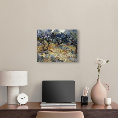 Vincent Van Gogh Olive Trees Fields Canvas Wall Art, 20" x 16"